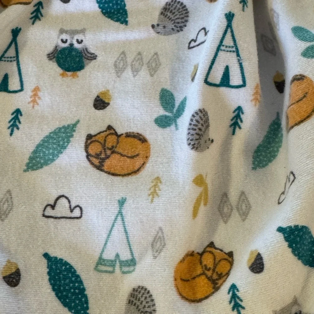 2-Pack Baby Swaddle Wraps - Green & Cream Bear Prints Infant 0-3m